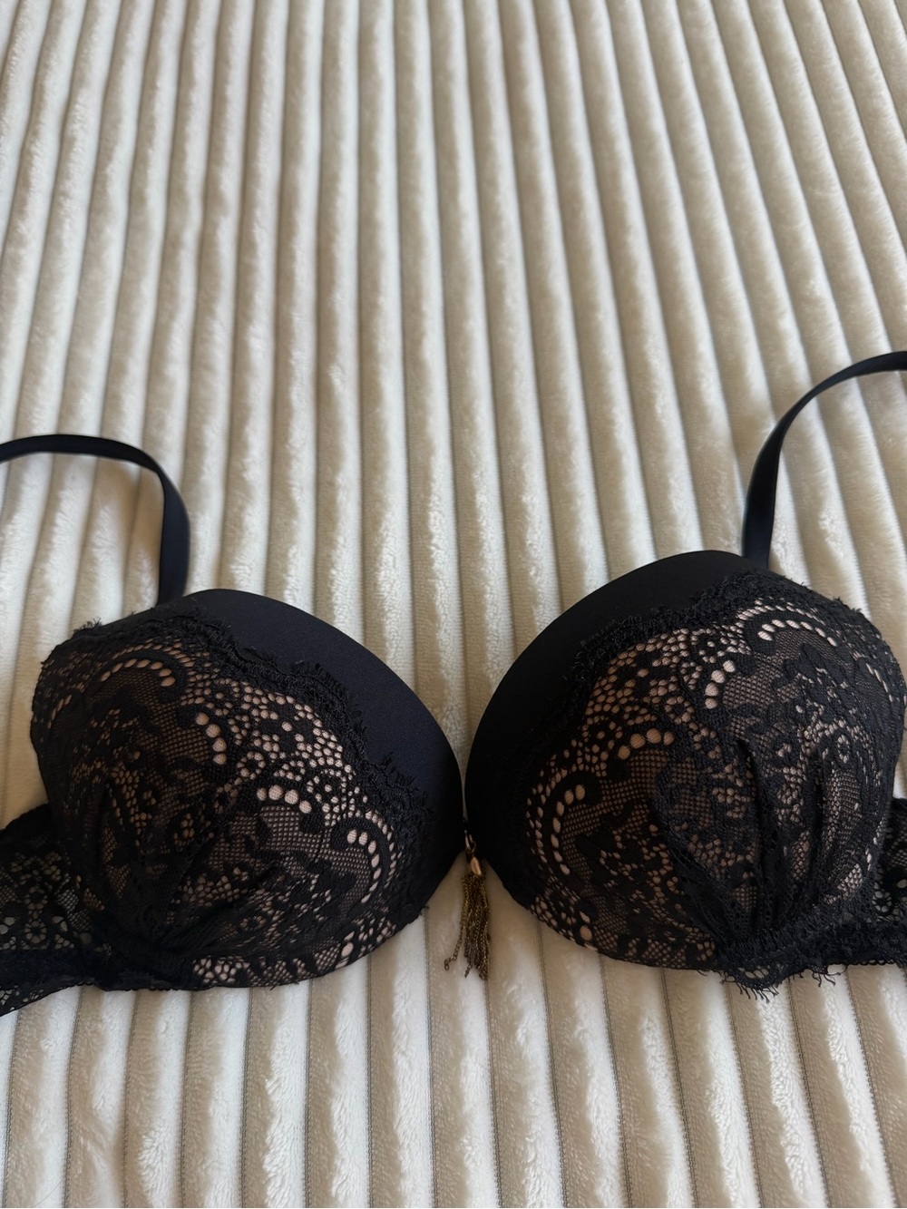 Black Lace Push-Up Bra - Women Intimates & Sleepwear